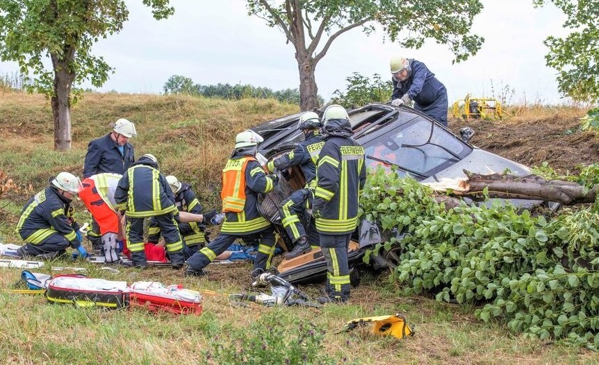 Schwerer Unfall - drei Kinder verletzt! Autofahrerin wollte Tier ausweichen - 5 Personen verletzt